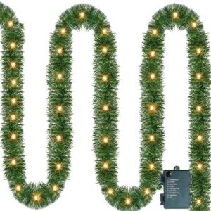 14.8FT 50 Pre-Lit LED Lights Artificial Christmas Garland