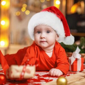 Baby Santa Hat, Xmas Holiday Hat For Little Babies,Santa Hats for Baby Boy and Girl