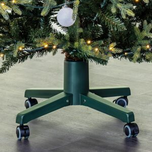 Christmas Tree Stand for Artificial Christmas Trees, Artificial Christmas Tree Holder with Movable Wheels