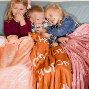 High Quality Personalized Super Soft Name Family Blanket