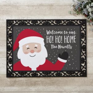 Personalized Ho! Ho! Home Christmas Doormats