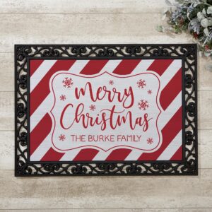 Merry Christmas Personalized Doormats