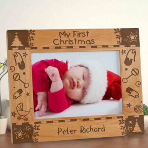 Personalized My First Christmas Frame