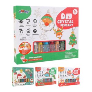 DIY Window Paint Art Crystal Pendant Kit for Kids Age 3+