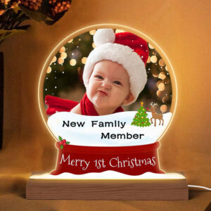 Personalized Christmas Photo Night Light