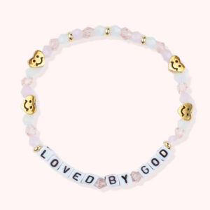 Loved By God / Personalized Letter Bracelet