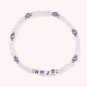 WWJD / Personalized Letter Bracelet