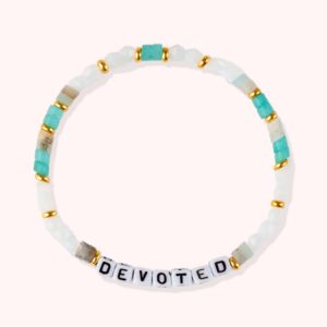 DEVOTED / Personalized Letter Bracelet