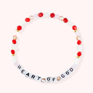 HEART OF GOD / Personalized Letter Beads Bracelet