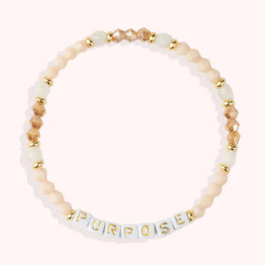 PURPOSE / Personalized Letter Beads Bracelet