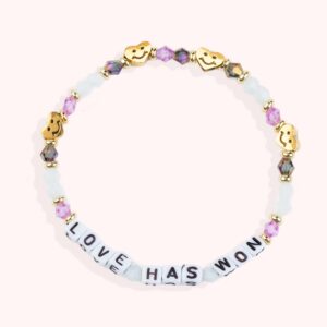 LOVE HAS WON / Personalized Beads Letter Bracelet