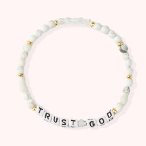 TRUST GOD / Personalized Beads Letter Bracelet