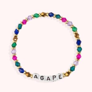 AGAPE / Personalized Beads Letter Bracelet