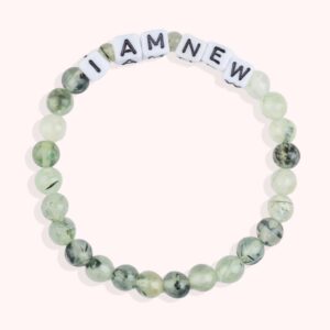 I AM NEW / Personalized Beads Letter Bracelet