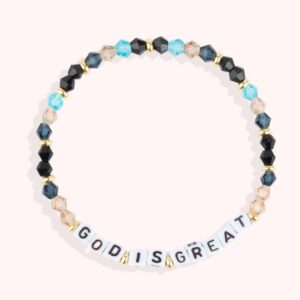 GOD IS GREAT / Personalized Beads Letter Bracelet