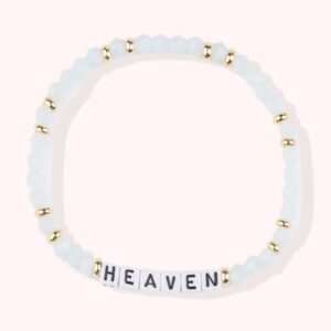 HEAVEN / Personalized Beaded Letter Bracelet