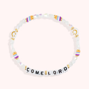 COME LORD / Personalized Beads Letter Bracelet