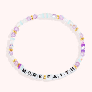 MORE FAITH / Personalized Beads Letter Bracelet