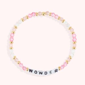 WONDER / Personalized Beads Letter Bracelet