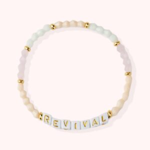 REVIVAL / Personalized Handmade Beads Letter Bracelet