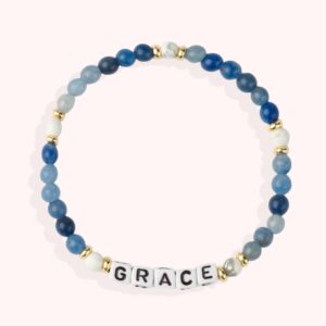 GRACE / Personalized Handmade Beads Letter Bracelet