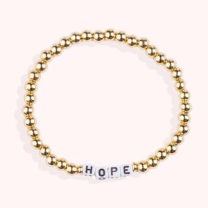 HOPE / Personalized Handmade Letter Bracelet