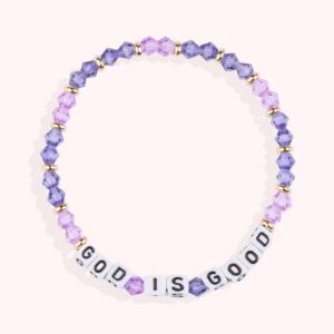 GOD IS GOOD / Personalized Handmade Letter Bracelet