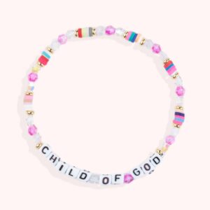 CHILD OF GOD / Personalized Handmade Beads Letter Bracelet