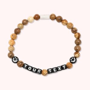 Personalized Custom Happy Dad Men’s Beaded Bracelets