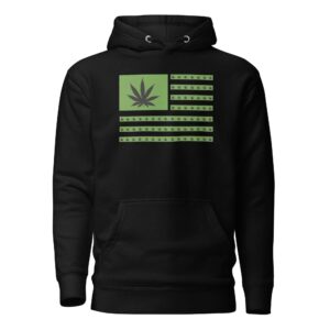 Weed American Flag Unisex Hoodie