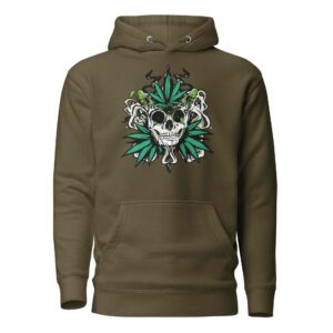 Weed Skull Unisex Hoodle