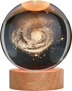 3D Galaxy Crystal Ball Night Light